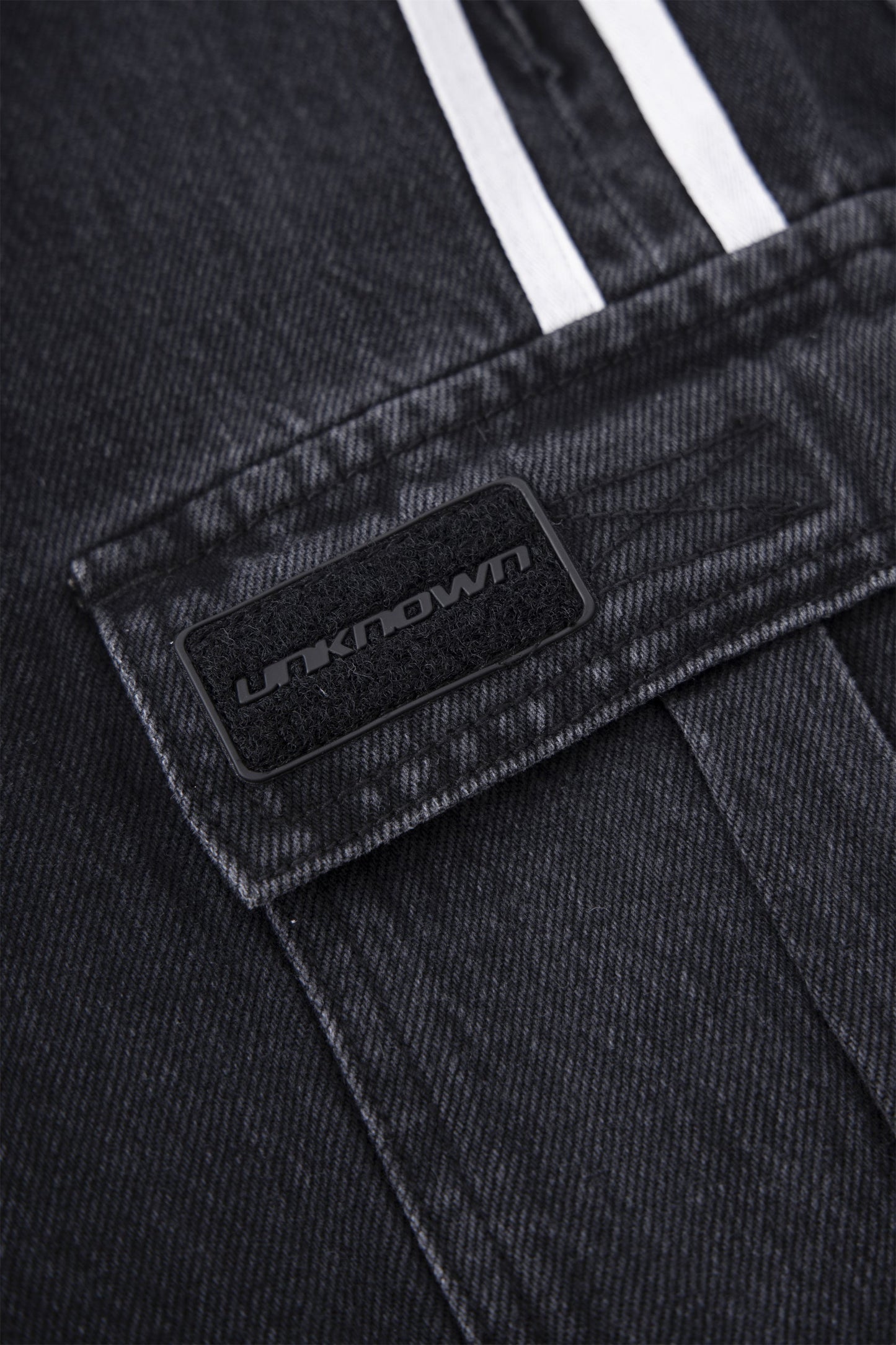 Unknown London Stripe Denim Cargos