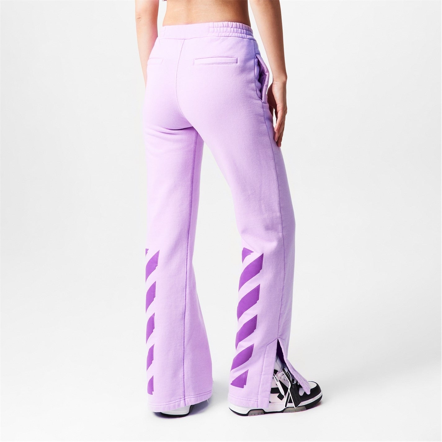 Off White Diag Tapered Sweatpant Lilac