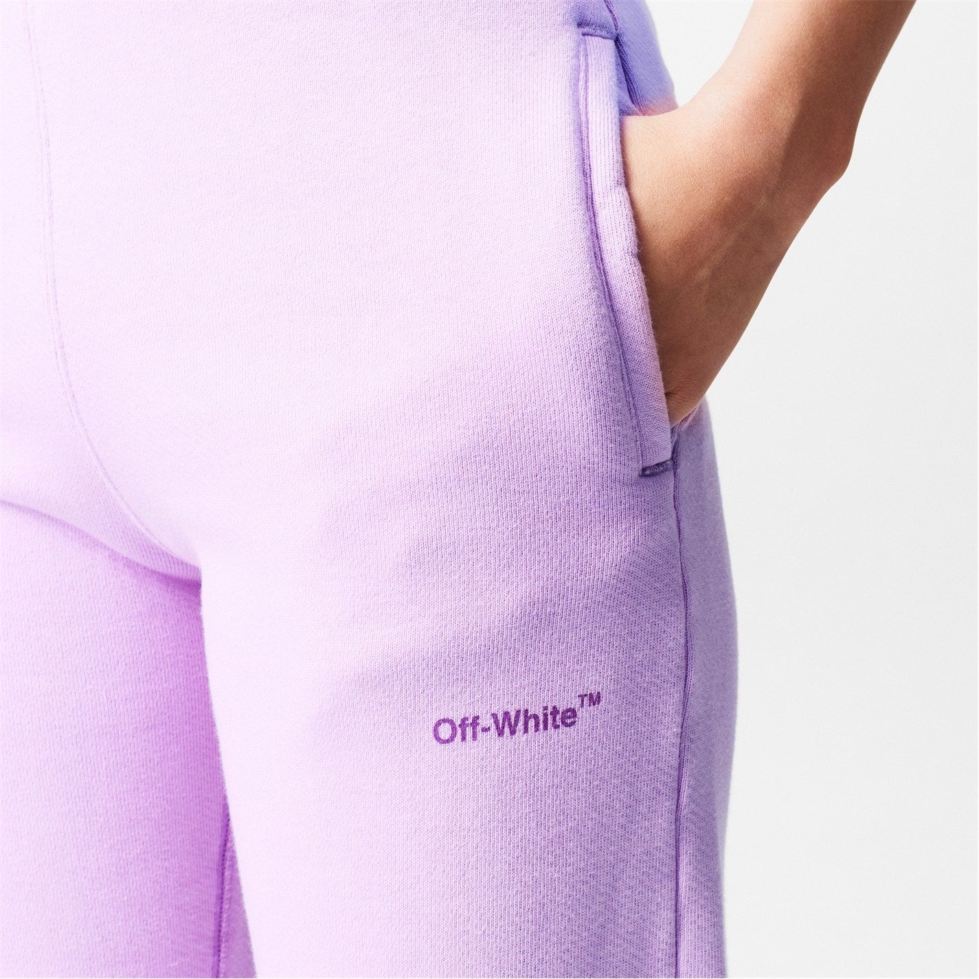 Off White Diag Tapered Sweatpant Lilac