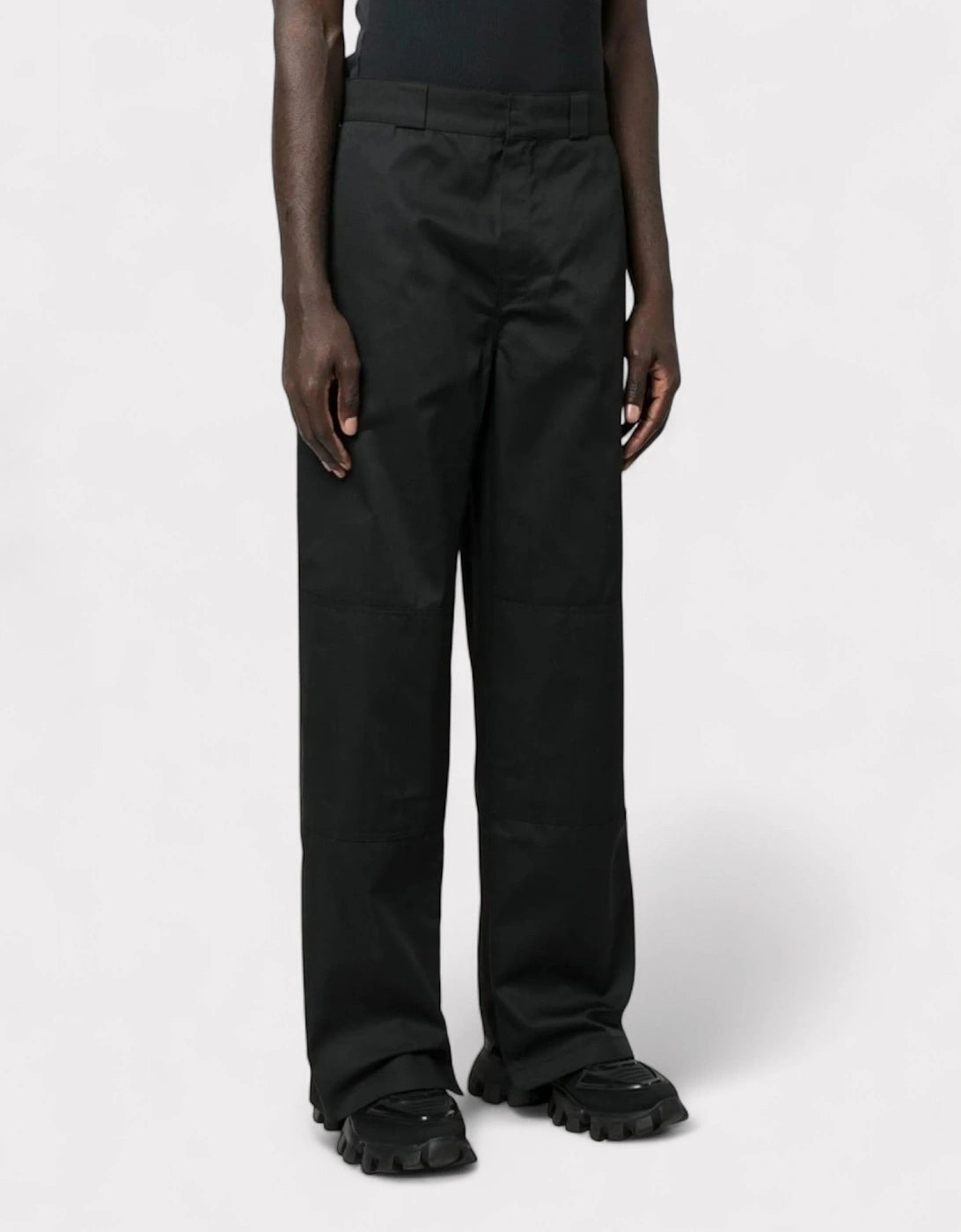 Palm Angels Reversed Waistband Chino Pant Black