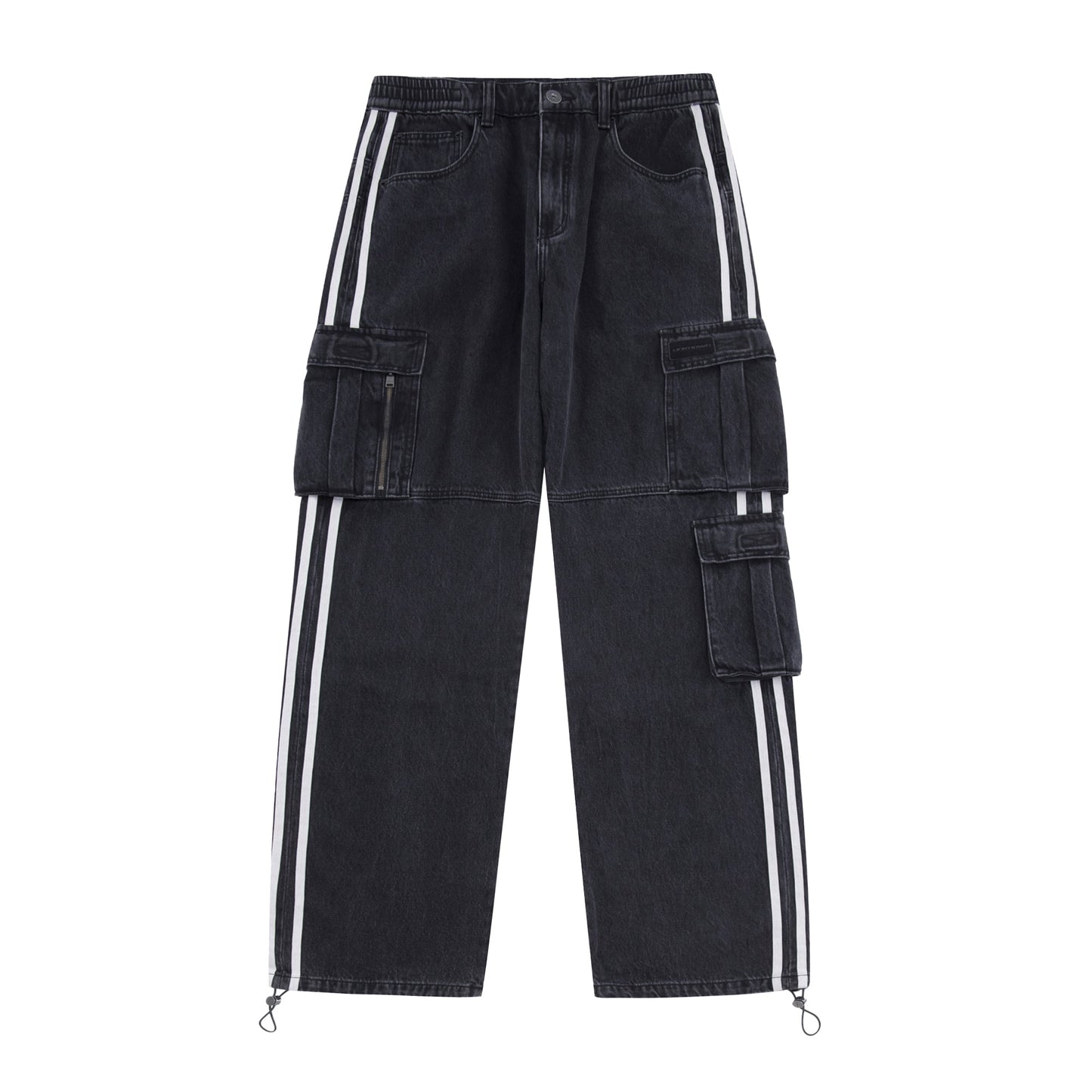 Unknown London Stripe Denim Cargos