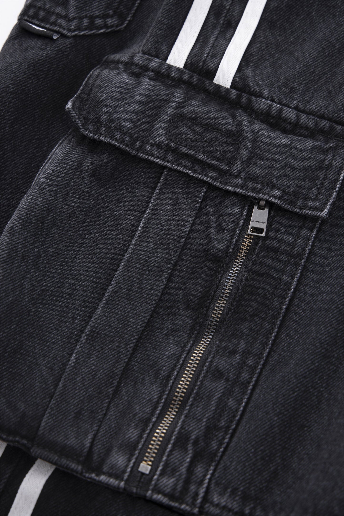 Unknown London Stripe Denim Cargos