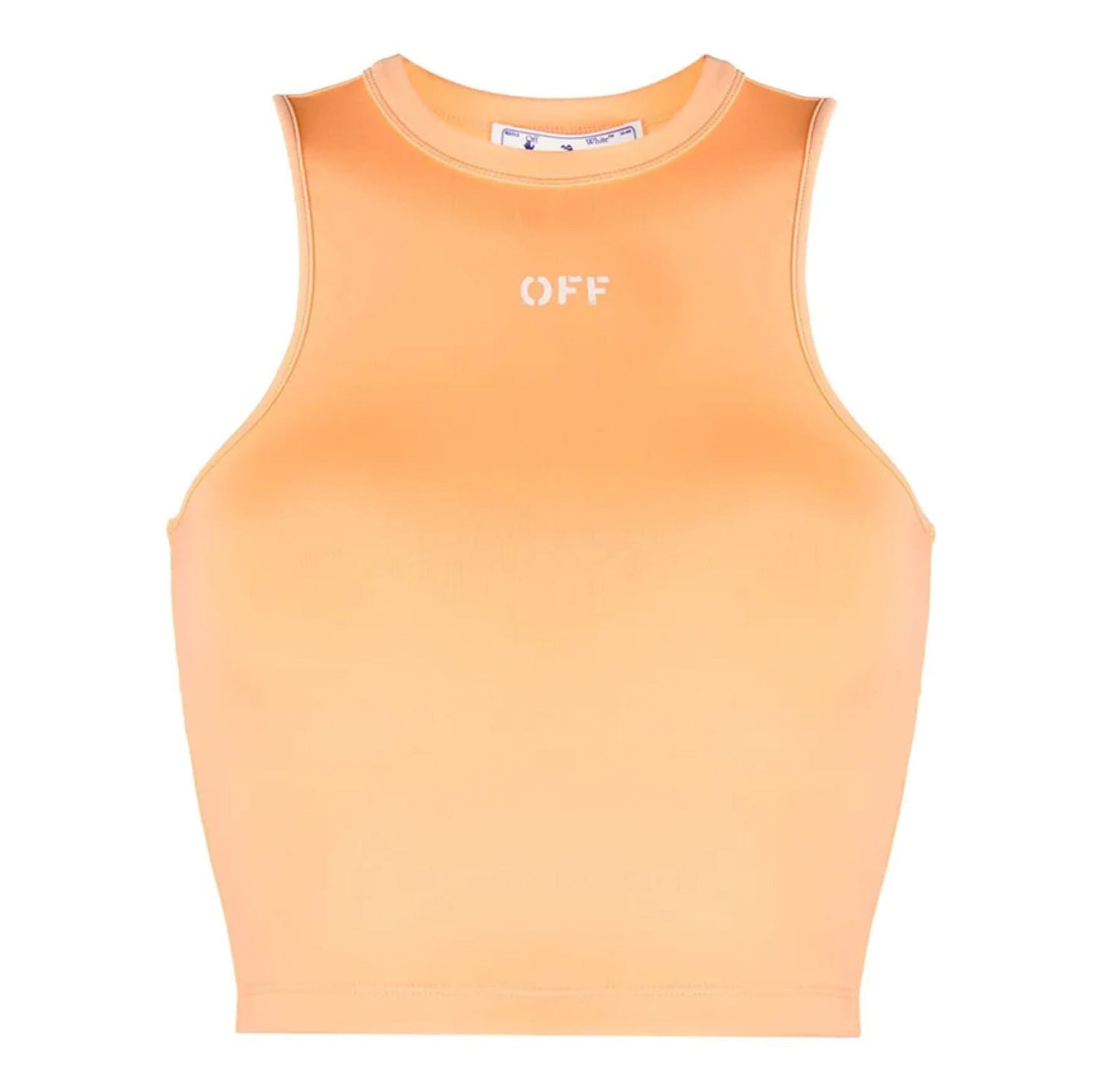 Off White Sleek Rowing Top Peach Orange