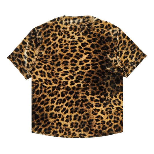 Supreme Leopard Print Baseball Jersey