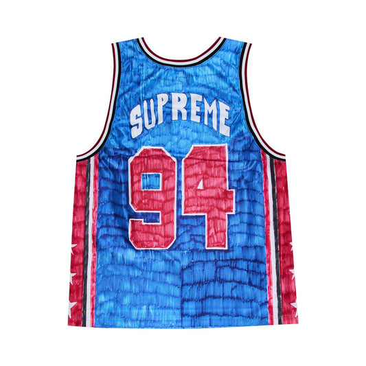Supreme Basketball Vest and Shorts Set Blue/Red