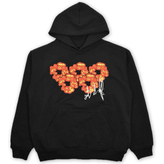 Denim Tears x Offset Set it Off Wreath Hoodie Fire Black