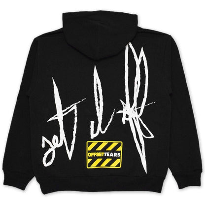 Denim Tears x Offset Set it Off Wreath Hoodie Fire Black