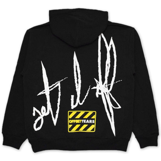 Denim Tears x Offset Set it Off Wreath Hoodie Fire Black
