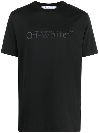 Off White Bookish Laund Slim T-Shirt Black