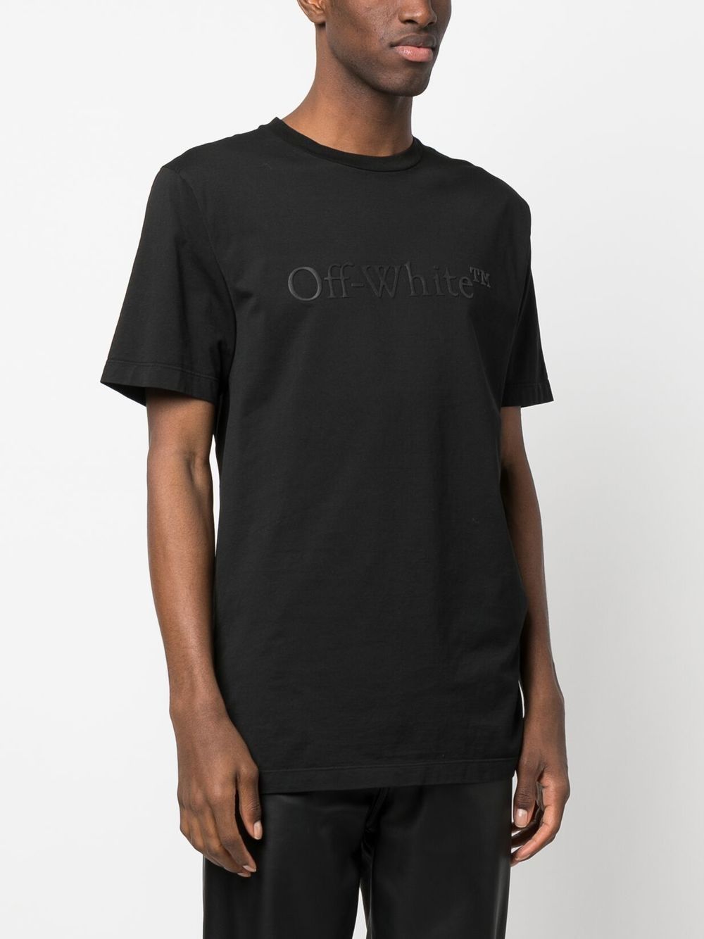 Off White Bookish Laund Slim T-Shirt Black