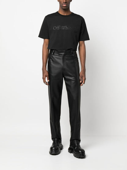 Off White Bookish Laund Slim T-Shirt Black