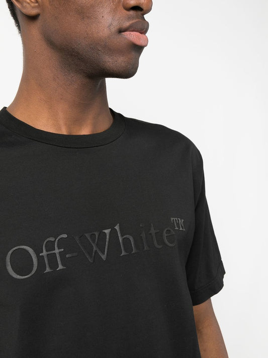 Off White Bookish Laund Slim T-Shirt Black