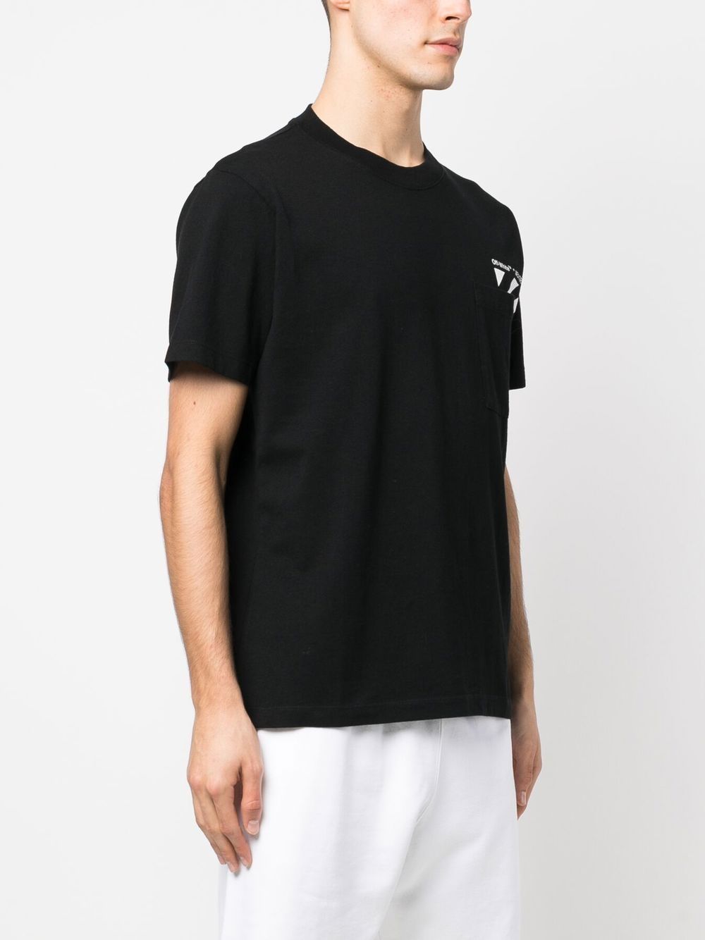 Off White Diagonal Pocket T-Shirt