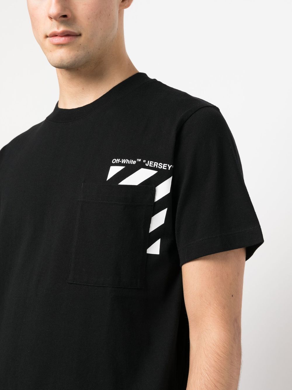 Off White Diagonal Pocket T-Shirt