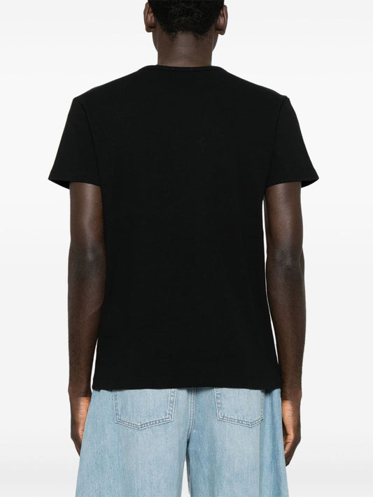 Off White Off Stamp Rib Basic T-Shirt Black