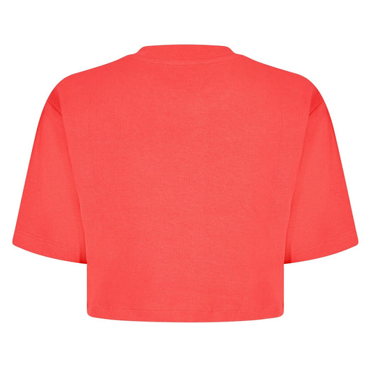 Off White Logo Print Cropped T-Shirt