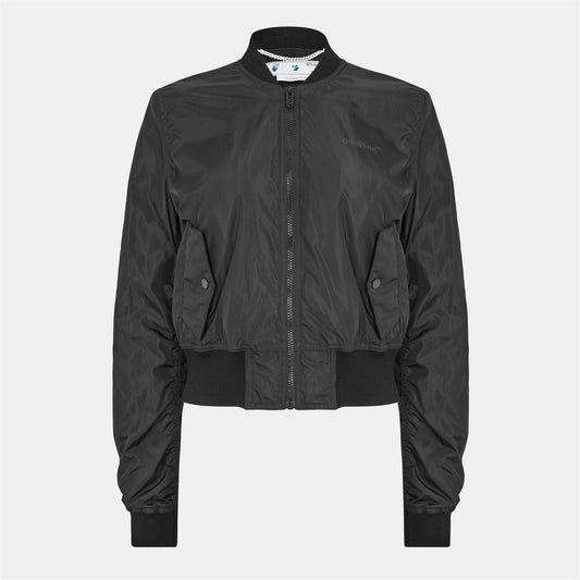 Off White Diag Bomber Black