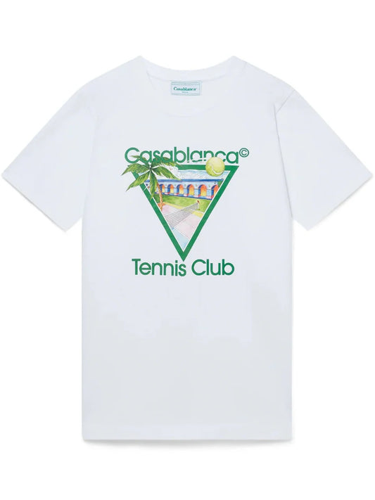 Casablanca Tennis Club T-Shirt White Green