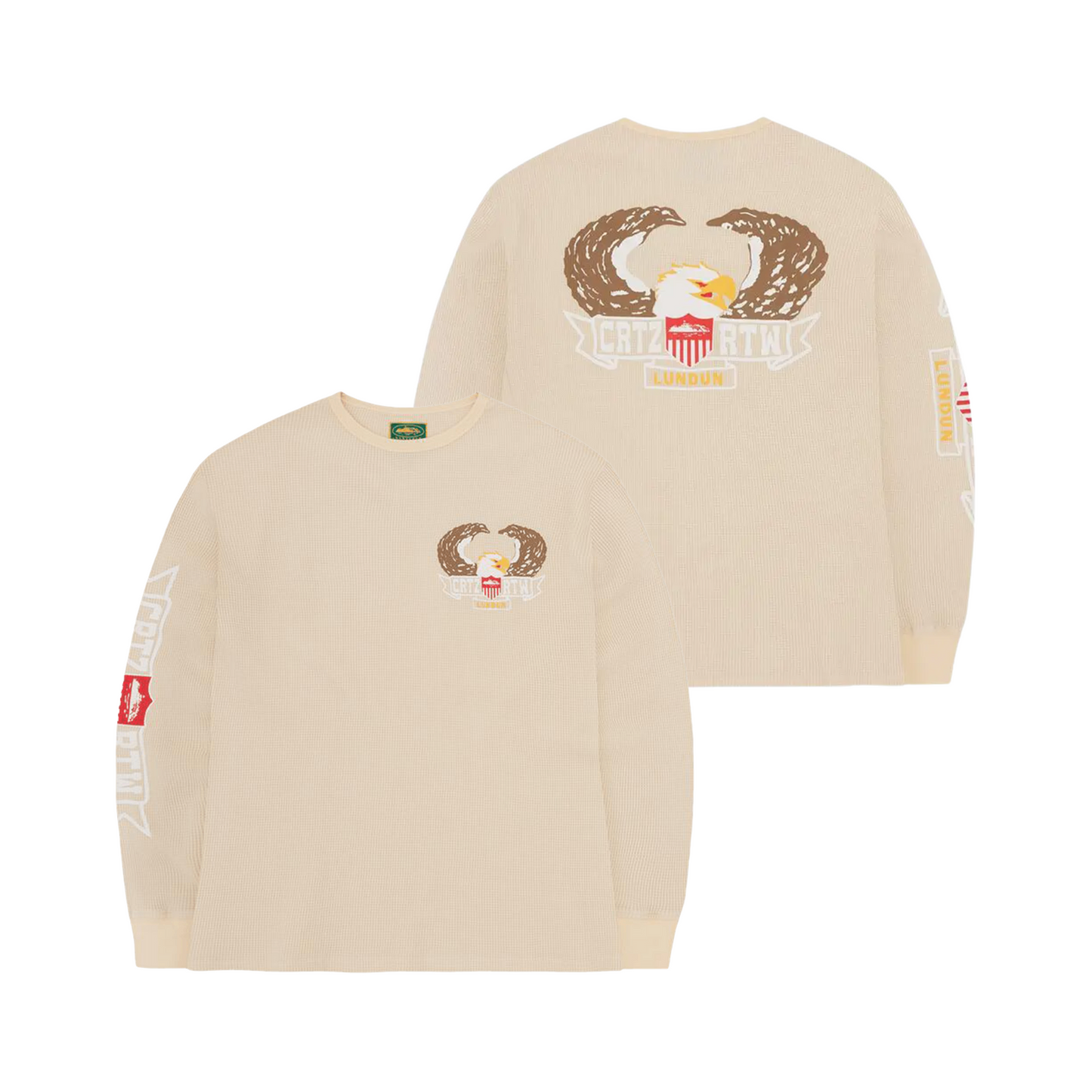 Corteiz Eagle Long-Sleeve Creme