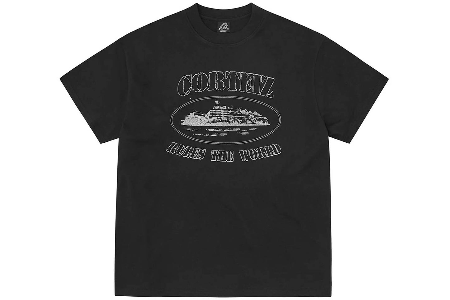 Corteiz Reflective Alcatraz T-Shirt Black