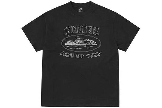 Corteiz Reflective Alcatraz T-Shirt Black