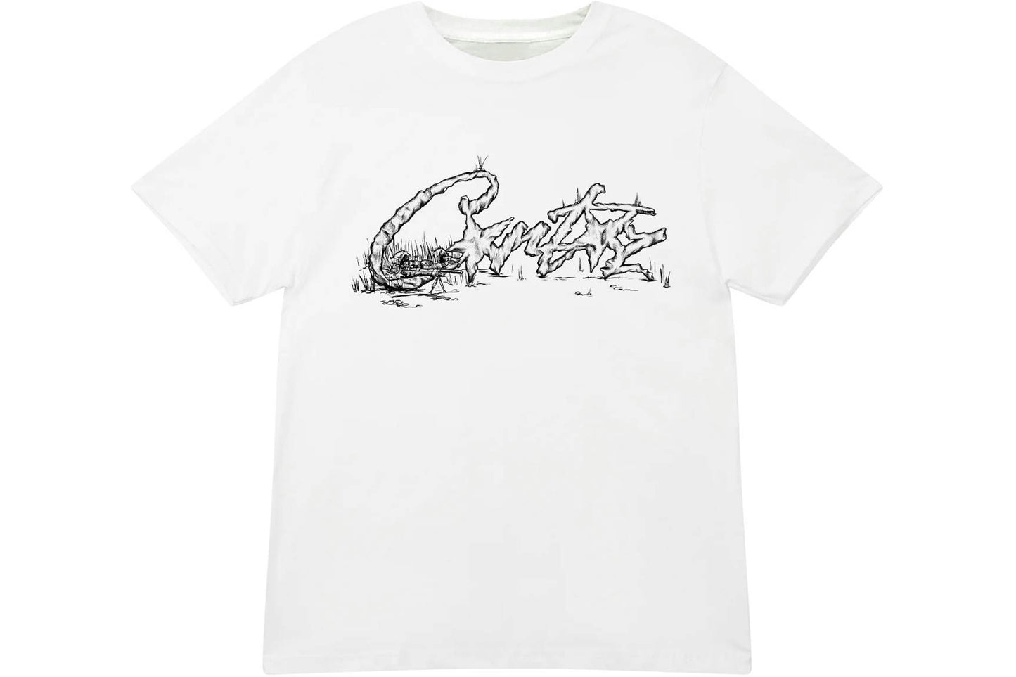 Corteiz Sniper Graphic T-Shirt White