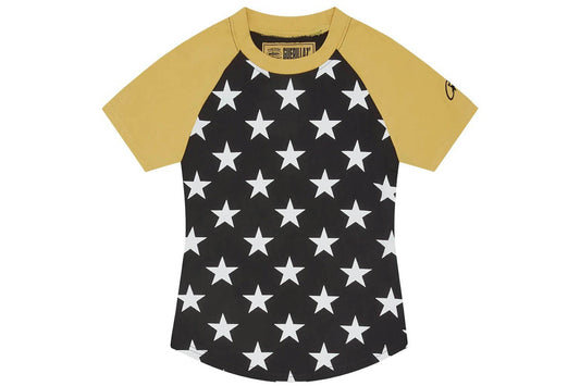 Corteiz Women’s Stars Baby Top Black/ Yellow