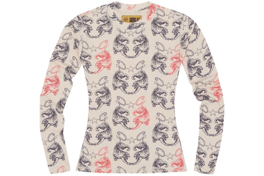 Corteiz Women’s Tiger Long-Sleeve T-Shirt Yellow