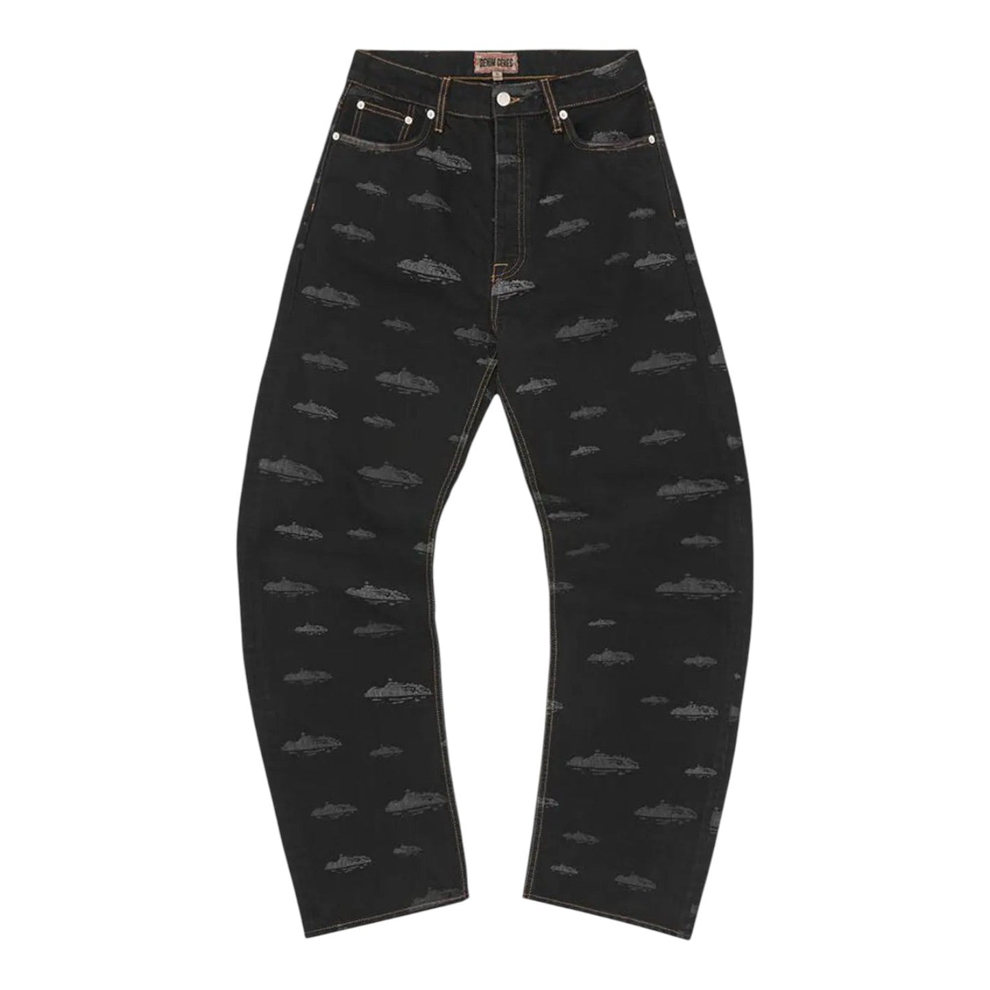 Corteiz Alcatraz Denim Jeans Black