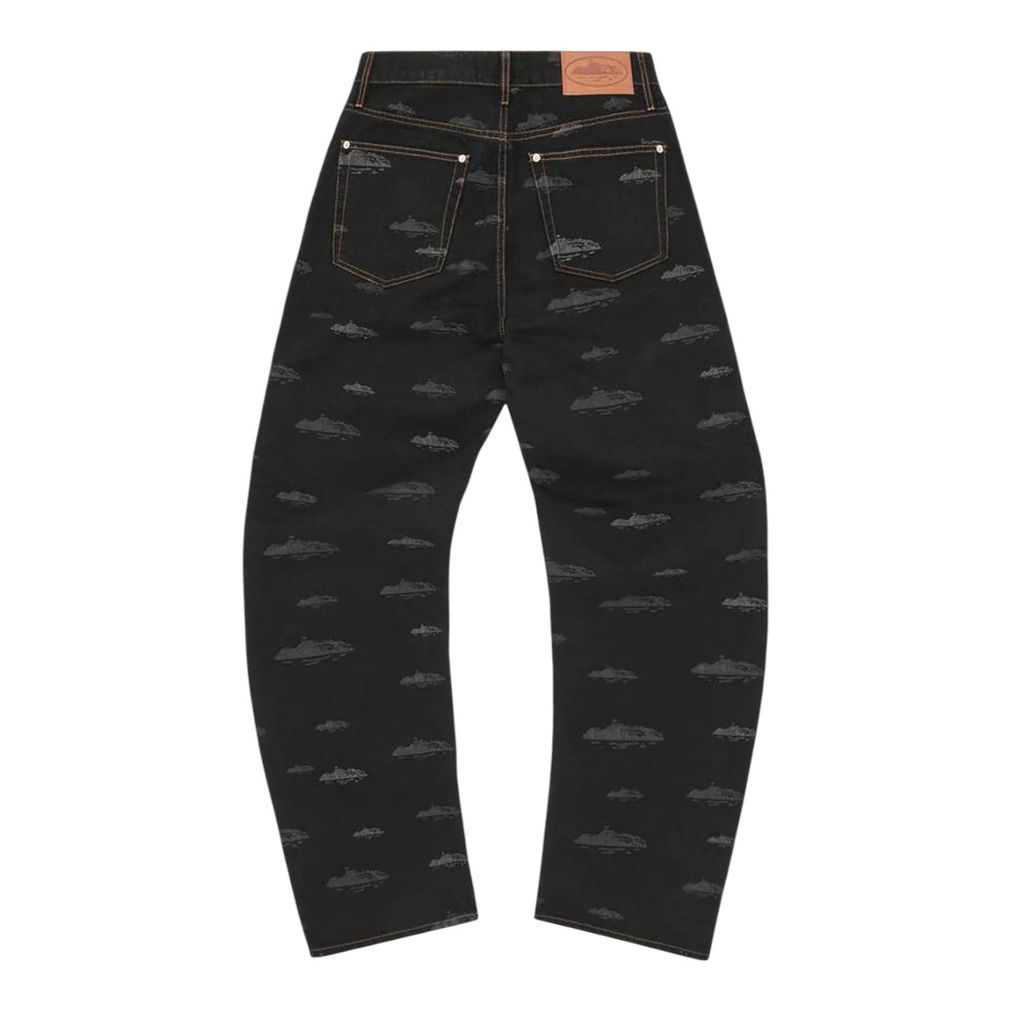 Corteiz Alcatraz Denim Jeans Black