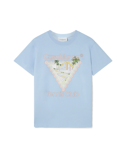 Casablanca Maison De Rêve T-Shirt Pale Blue Pink