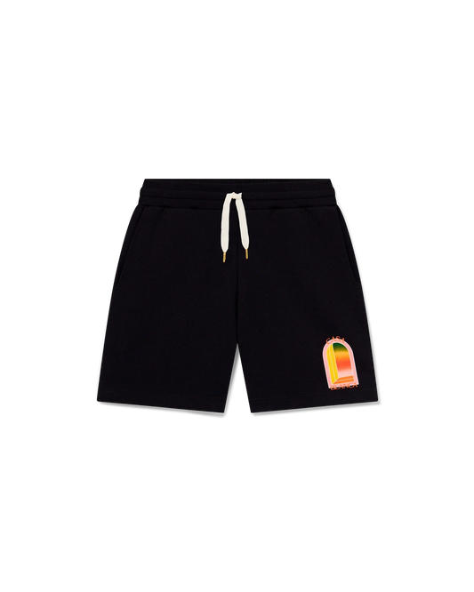 Casablanca Gradient L’Arch Black Sweat-Shorts