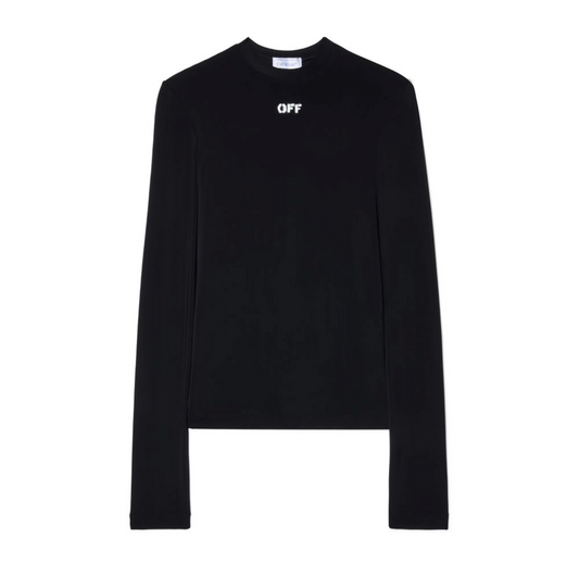 Off White Off Stamp Second Skin Top Black