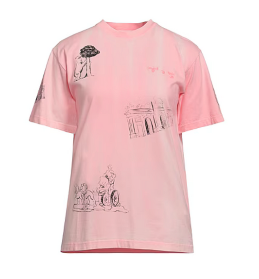 Off White Madrid Vintage Sketch T-Shirt