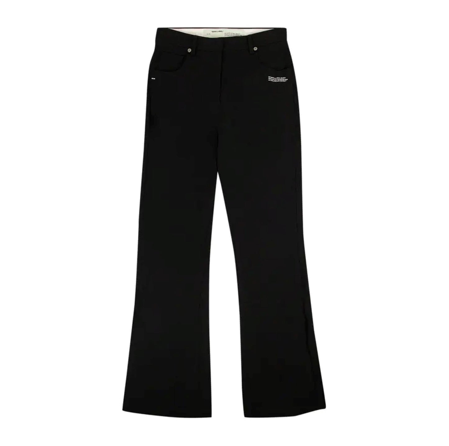 Off White Cropped Five Pocket Trousers