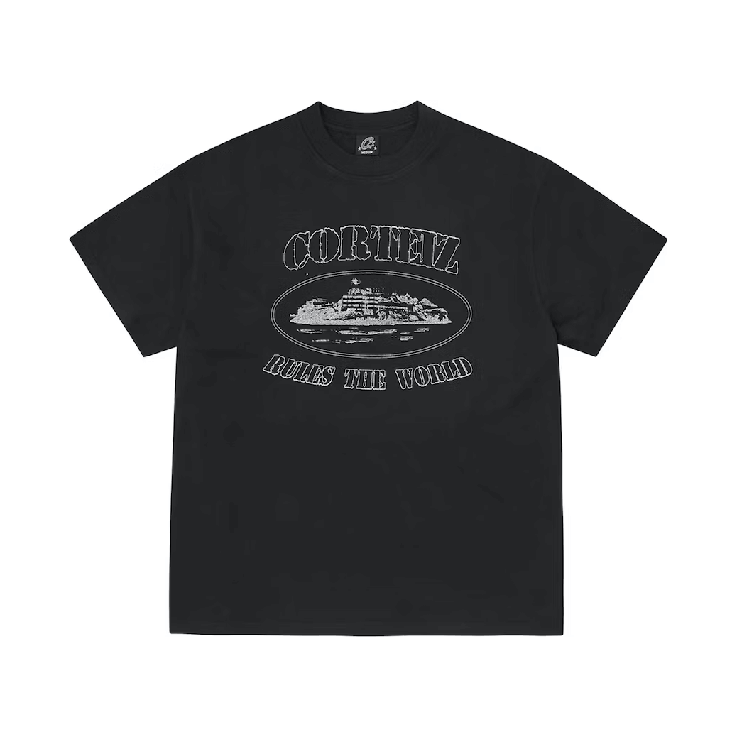 Corteiz Reflective Alcatraz T-Shirt Black
