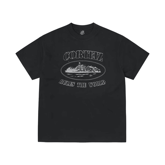 Corteiz Reflective Alcatraz T-Shirt Black
