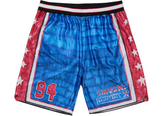 Supreme Basketball Vest and Shorts Set Blue/Red