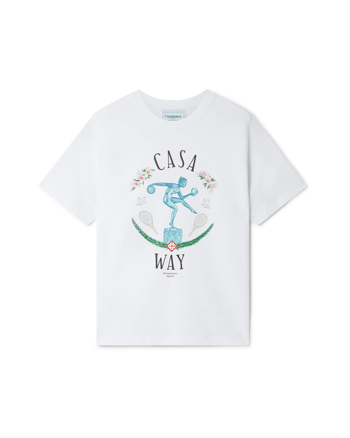 Casablanca Statue En Marbre T-Shirt White