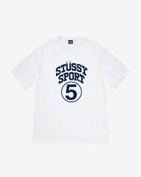 Stussy 5 Sport Tee White