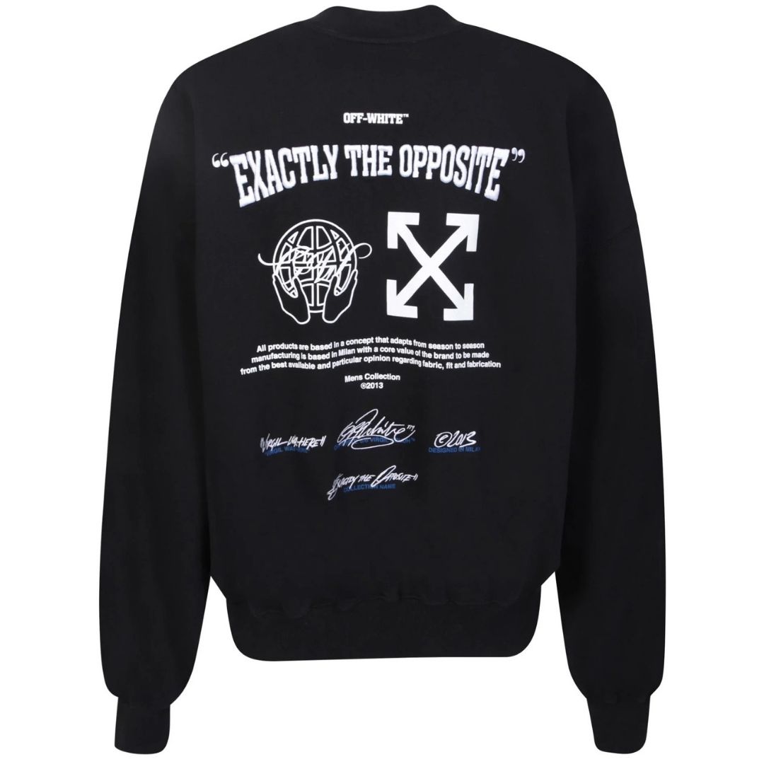 Off White Exact Opp Boxy Crewneck Black