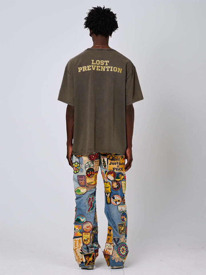 Gallery Dept Lost Prevention T-shirt Faded Black