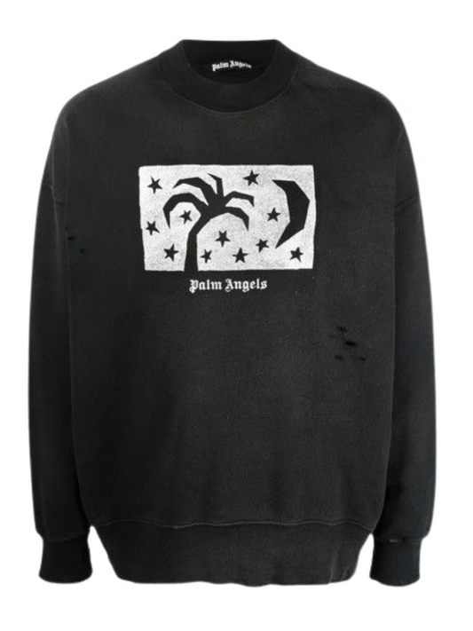 Palm Angels Nightsky Logo Crewneck