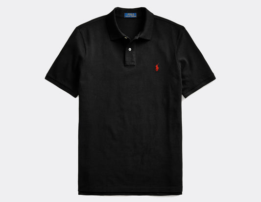 Ralph Lauren Short Sleeve Polo Top Black/Red