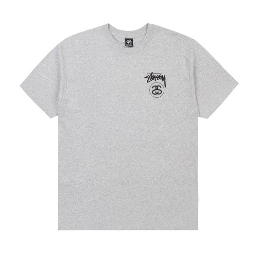Stussy Stock Link Tee Heather Grey