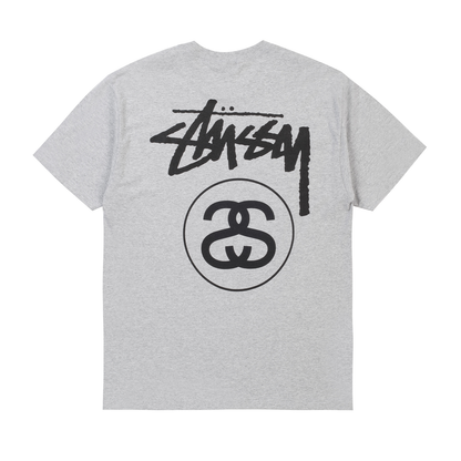 Stussy Stock Link Tee Heather Grey
