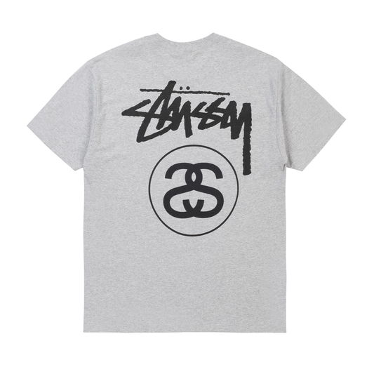 Stussy Stock Link Tee Heather Grey