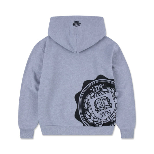 Syna Crest Hoodie Grey Black