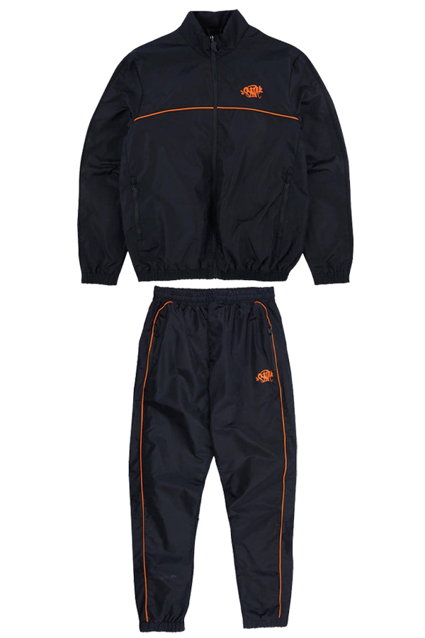 Syna Shell Full Tracksuit Black/Orange